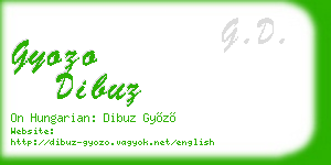 gyozo dibuz business card